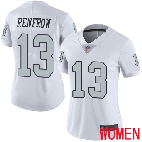 Oakland Raiders Limited White Women Hunter Renfrow Jersey NFL Football #13 Rush Vapor Untouchable Jersey->women nfl jersey->Women Jersey